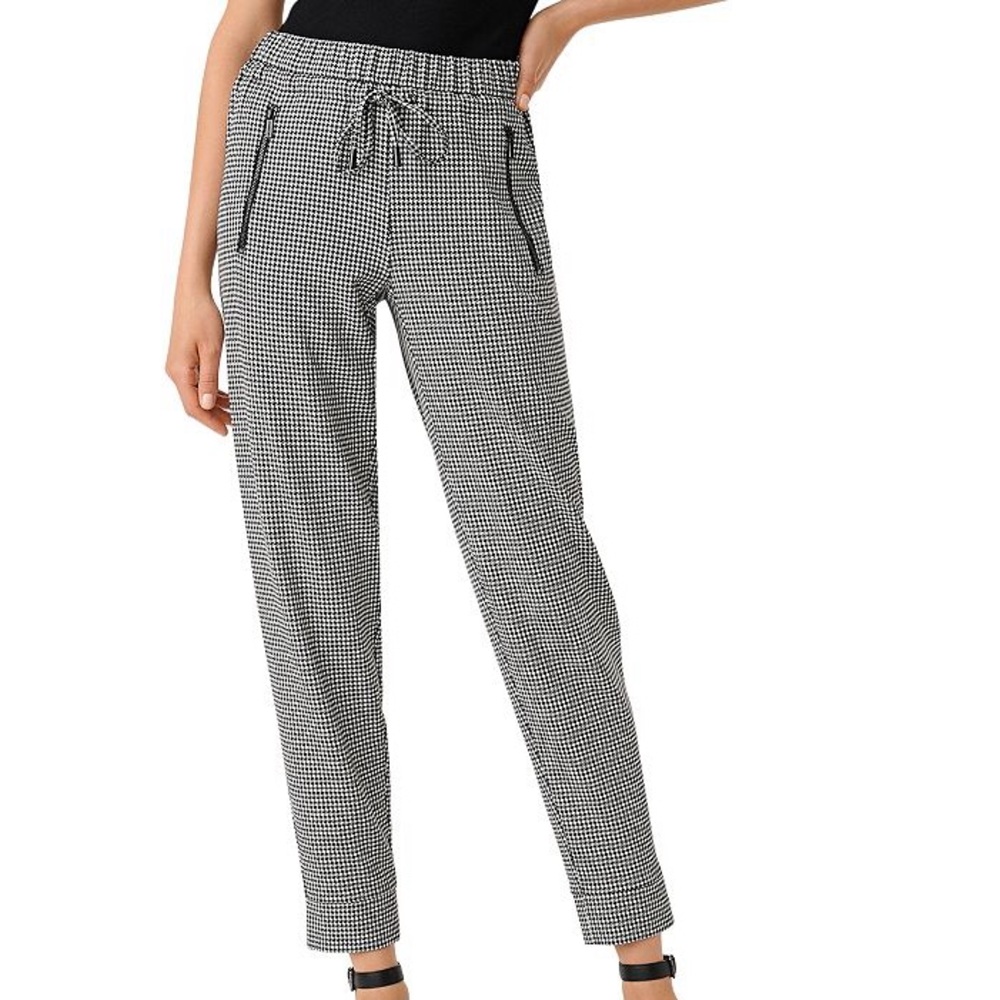 Karl Lagerfeld Paris Houndstooth Drawstring pant